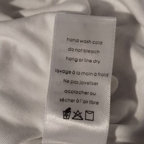 Naked Wardrobe NEW White Spaghetti Strap Neutral Base Layer Cheeky Bodysuit L - Picture 7 of 7